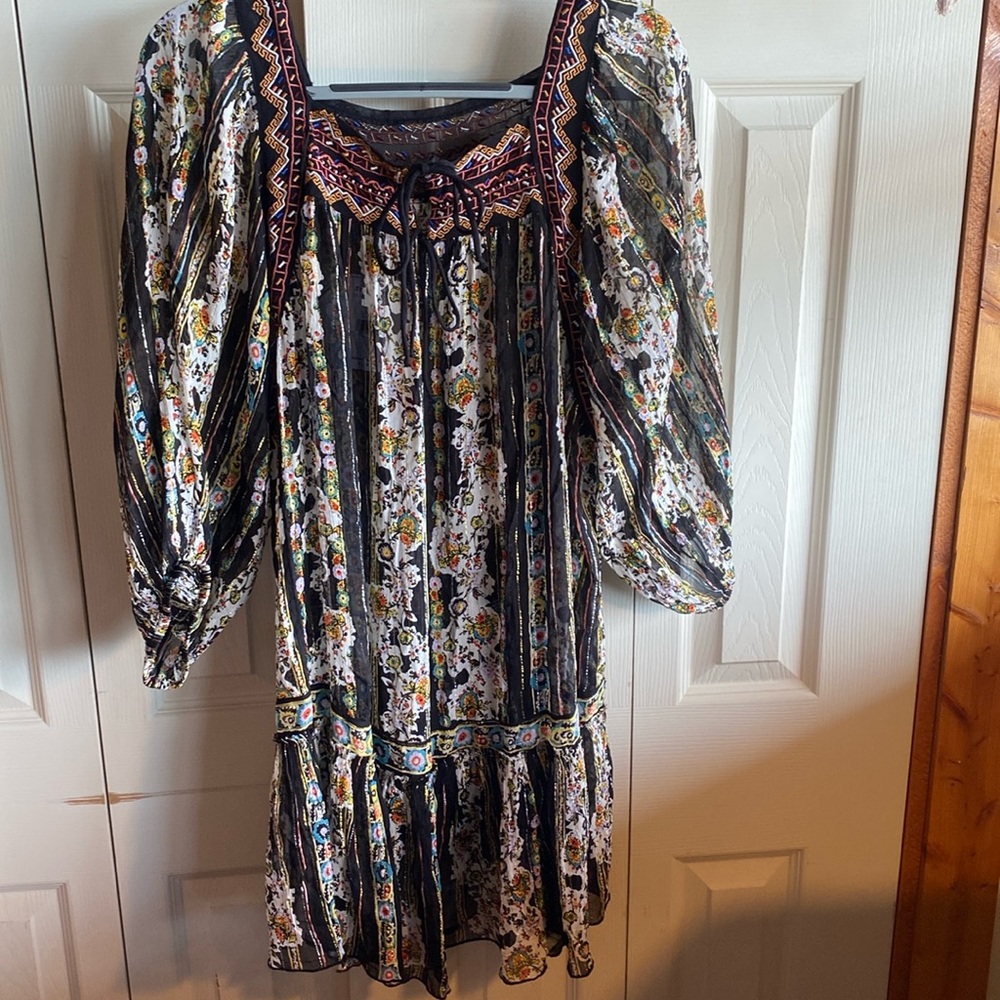 Free People NWT Dance Magic Long Sleeve Boho Tunic Dress Size medium - Picture 6 of 15